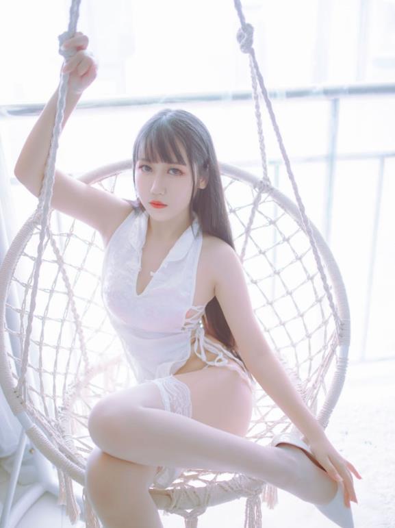 旗袍狐耳 喵糖映画 深V女仆装写真私房照片及视频合集下载